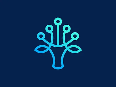 Tech Deer Logo animal deer elk modern network share simple stag tech technology