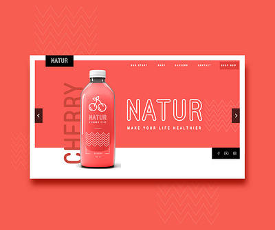 Natur: Raw and fresh juice branding and website design adobe adobexd branding concept design graphic graphicdesign webdesign