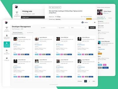 Web Admin UI 2020 adminportal adminportal card view cards