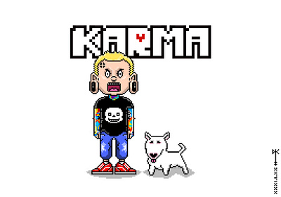 KARMA - Undertale Parody Merch Design adobe illustrator character design design game art graphic design illustration photoshop pixelart