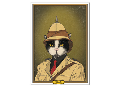 "Dante" - Pet Portrait cat design graphic design illustration photoshop portrait portrait illustration wacom