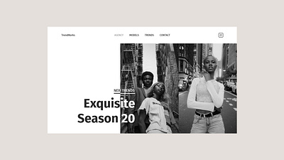 TrendMarks adobe xd branding design graphic design landing landing page landing page design minimalism product design tbilisi ui ui design ux design web concept web design