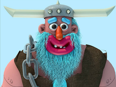 3D character Viking