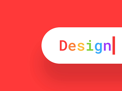 Rainbow Caret Exploration animation caret exploration input interaction design microinteractions mobile design rainbow search text field ui ui animation ui design ux ux design web design