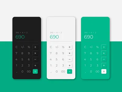 Calculator | Daily UI #004 app branding calculator calculator app daily ui daily ui 004 design flat minimal ui ux