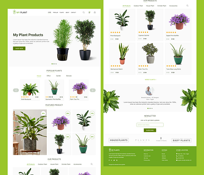 UI-My Plant Website design ui ux web