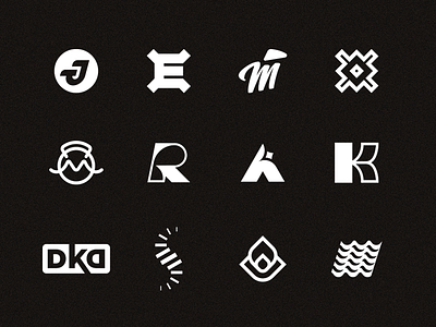 Logo Collection alex escu brand identity branding escuarts identity design logo logo collection logo design logofolio logomark logotype mark mark collection minimalism monogram symbol trademark