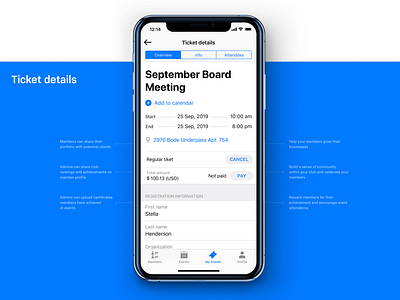 Wild Apricot app | iOS | Attachments 4 ios mobile ui ux