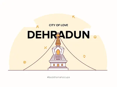 #2 Dehradun / Illustration eventbranding graphic design icons illustration inspiration line art minimal monuments sketching vector