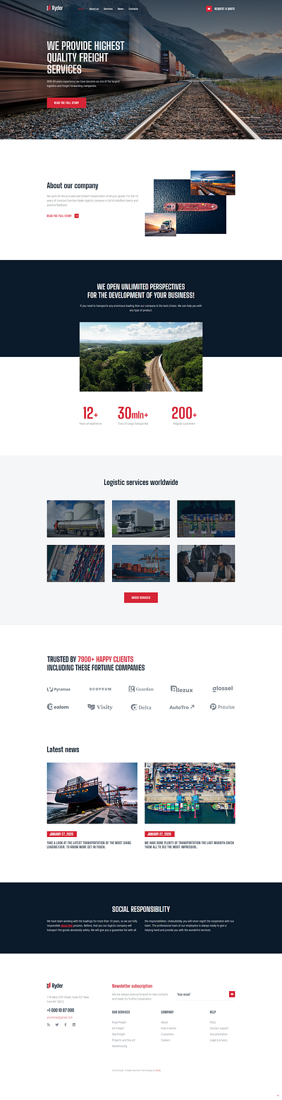 Website Design for Moving Companies WordPress Theme - Ryder design elementor elementor templates themes website template wordpress design wordpress designs wordpress theme wordpress themes