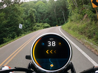 Motorcycle UI 3d 3d animation ar c4d concept design experiment sketch ui ux