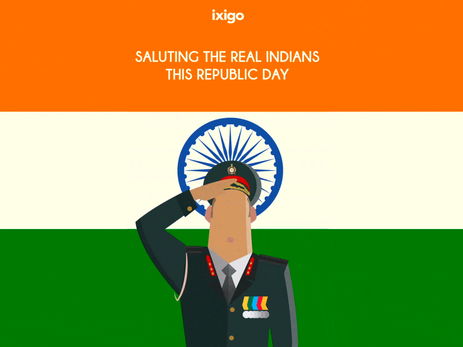 Happy Republic Day 2d abstract adobe animation design illustration india motiongraphics vector