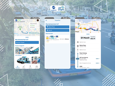 Tijeku Concept - Design Exploration bus mobile ui transjakarta