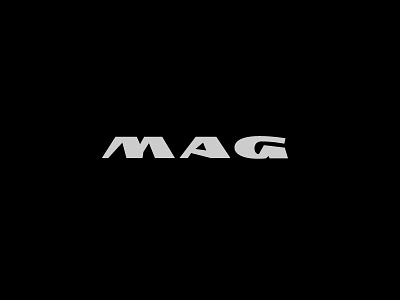 MAG brand identity jeans letters logo logotype mag magazine typography