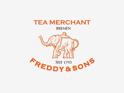 Tea House Of Freddy & Son's Logo Pt.2 branding custom graphic icon identity design lettering logodesign packaging typography vector