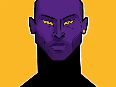 RIP Kobe Bryant adobe creative cloud adobe illustrator basketball black mamba diego riselli fan art kobe bryant los angeles lakers nba piedimonte matese portrait rip kobe bryant vector wacom cintiq