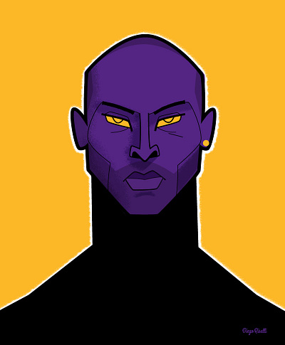 RIP Kobe Bryant adobe creative cloud adobe illustrator basketball black mamba diego riselli fan art kobe bryant los angeles lakers nba piedimonte matese portrait rip kobe bryant vector wacom cintiq