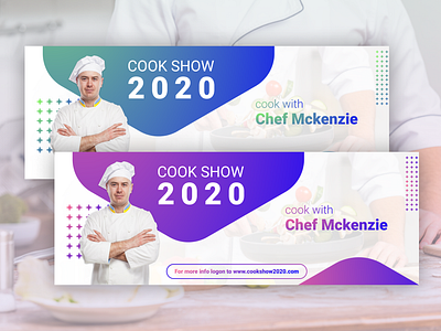 Cook Show 2020 - Banner Design banner design branding design figma graphics illustration vector