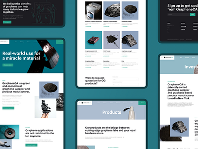 GrapheneCA. Corporate website redesign black bold font clean corporate design design figma future graphene green industrial design industry interaction layout technologic typography ui ui design ux web design website design