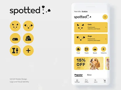 Logo, icons and UI/UX design branding design flat icon logo minimal ui ux web website