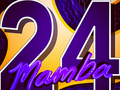 Mamba Mentality baller basketball california hand lettering kobe kobe bryant la lettering los angeles nba san antonio texas typography