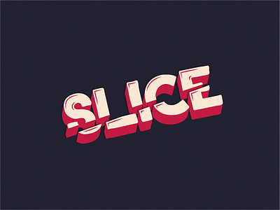 SLICE Type Effect illustration illustrator type art typography vector