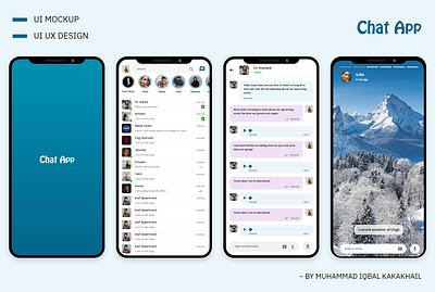 Chatting App android app app interaction design mobile ui mockup ui ui ux uidesign ux webdesign