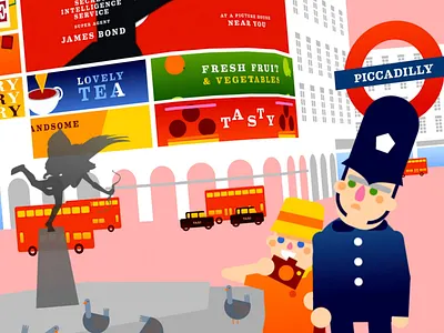 Piccadilly Circus, LDN [ 2020 ] animation art direction illustration