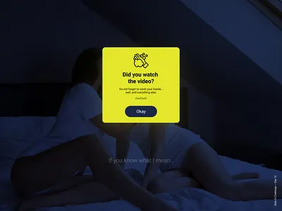 Daily UI Challenge Day 16 - Pop-Up / Overlay adult challenge dailyui erotic figma overlay popup porn ui ux video web