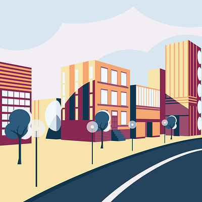 Desert City Illustration art city design flat illustration illustrator vector