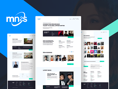 Mns2 - Promotional Agency 2020 trend agency website branding icon illustration logo music music app music website musician photoshop responsive ui ux vector web design website design