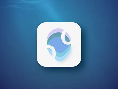 Ocean App Icon - DailyUI 005 app dailyui design ocean life ui ux