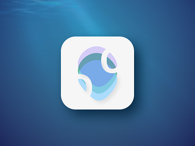 Ocean App Icon - DailyUI 005 app dailyui design ocean life ui ux