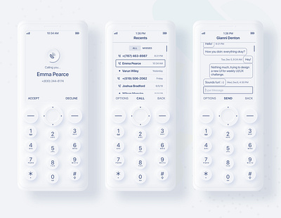 Mobile - Neomorphism 2020 2020 trend application clean dashboard design latest minimal mobile neomorphism skeumorphism trend ui ui ux ux