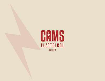 Cams Electrical logo brand brand identity branding design electrician logo logo design logodesign