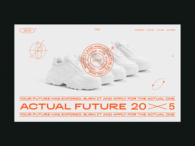 Actual Future x 20 branding clean design desktop ecommerce flat layout minimal page slider typogaphy ui ux