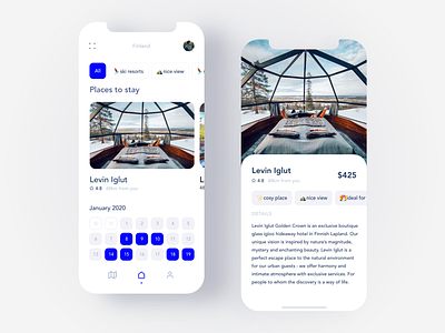 Booking Place App app design home hotel hotel booking minimal photo realestate ui ux