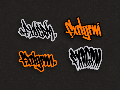 FxdGrm Lettering - Sticker pack caligrafia calligraphy fixed hand letters handlettering lettering lettering art sticker sticker design