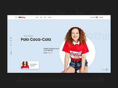 Thinking fashion clean clean ui concept ecommerce ecommerce app ecommerce shop fashion typography ui uiux webdesign website