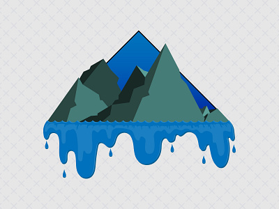 Mountain Water design digital digital illustration digital illustrator illustrator vector