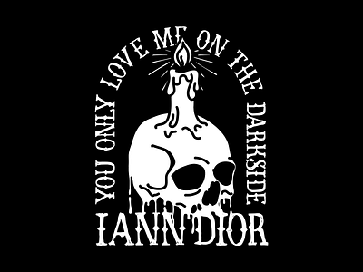 Iann Dior apparel apparel design band band merch candle clothing darkside design drip iann dior illustration merch skull texture vector wax