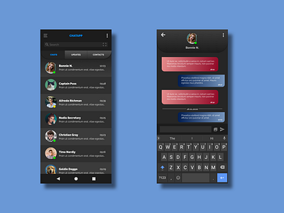 DailyUI#013 Chatapp - Blockchain Messenger chat chat app conversation daily ui message messenger mobile app ui uidesign uiux ux ux design