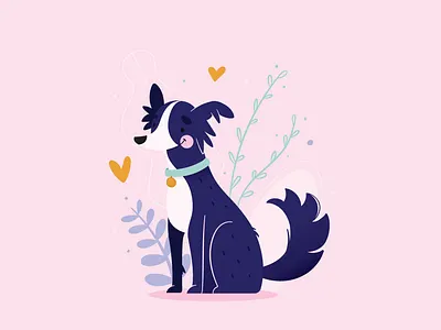 My lovely Theo costa rica design digital dog dog illustration illustration illustrator ilustracion pet purple vector