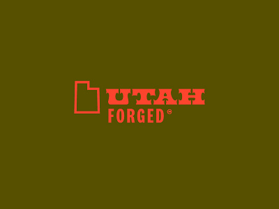 Utah Forged 801 branding forged hand lettering lettering type typography utah