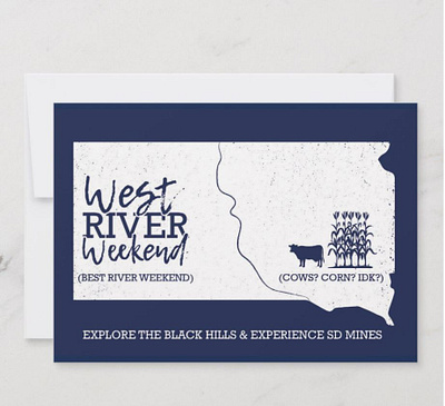 West River Weekend flat illustration university