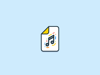 Music File app illustration ui vector