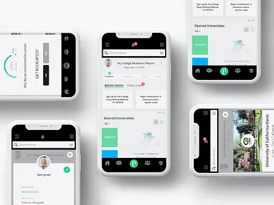 College Readiness App mobile mobile app plexuss ui ux