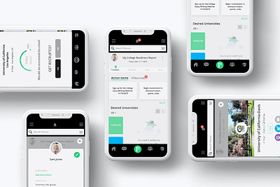 College Readiness App mobile mobile app plexuss ui ux