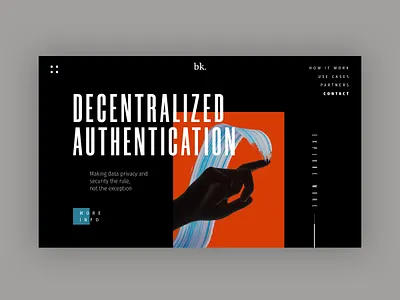 Blockchain Company - Home Page Exploration black blockchain brutalism clean minimal typography ui ux web web design website