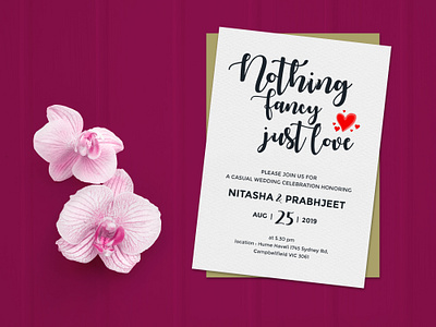 Custom wedding invitations